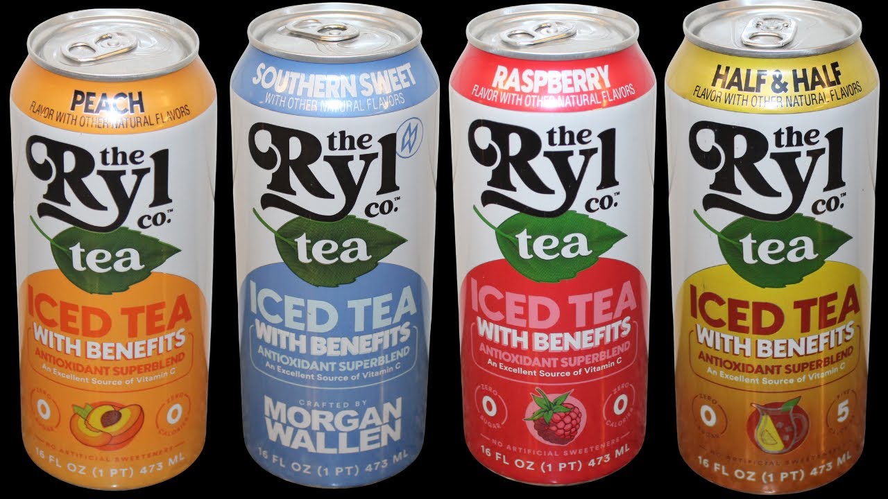 The Ryl Co. Iced Tea: Peach, Southern Sweet Morgan Wallen, Raspberry, Half & Half Review