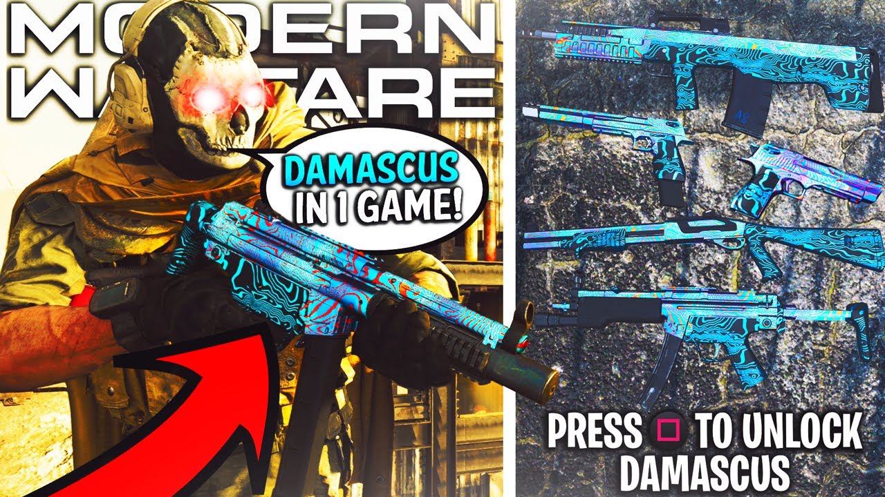 MODERN WARFARE: UNLOCKING DAMASCUS in ONE GAME! 39 PLATINUM GUNS IN 1 MATCH! (COD MW Worlds First)