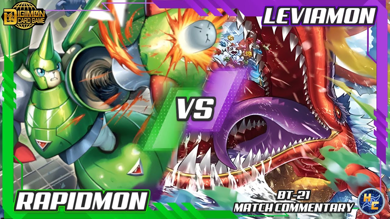 Rapidmon vs Leviamon -- BT-21 Matchplay Commentary
