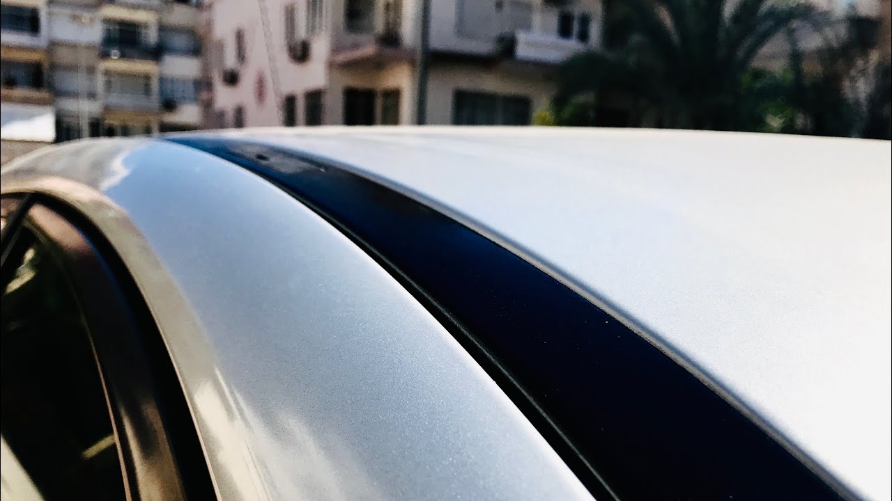 Yanık sileceklerimi ve tavan çıtamı boyayıp yeniledim. megane 2 görsellik iyileştirme çalışmaları