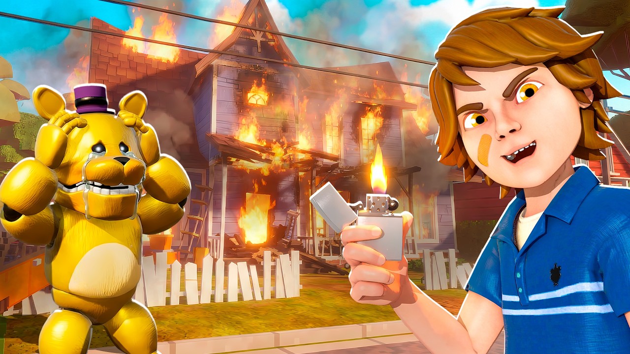 Destroying FREDBEAR’S HOUSE from Hello Neighbor! In Teardown