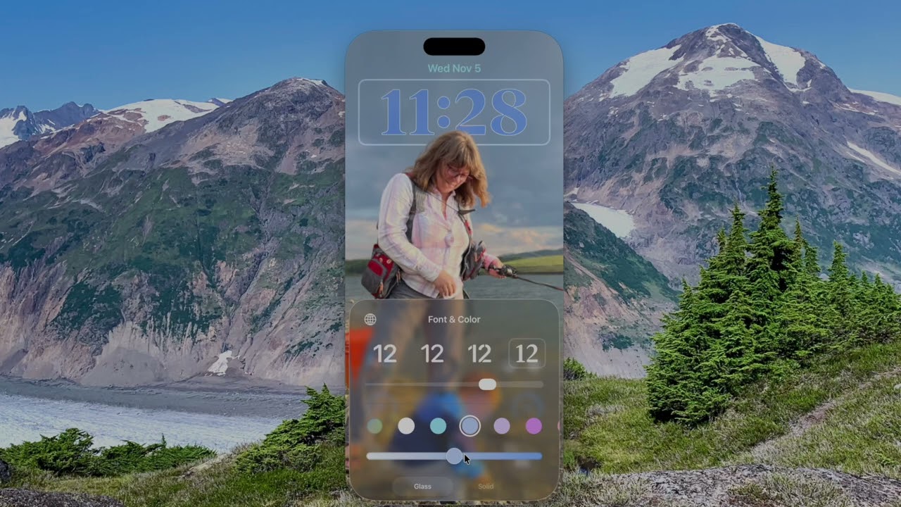 Настройки пространственной глубины экрана блокировки iPhone 17 Pro Max
