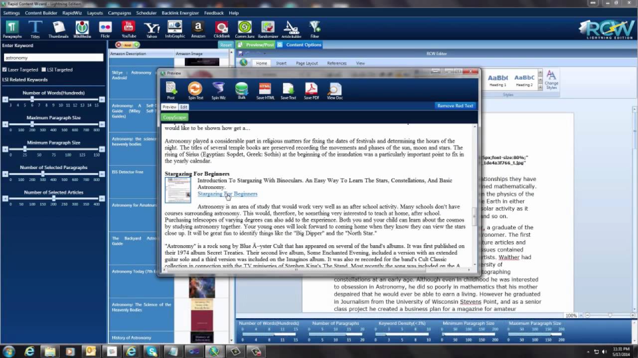 Rapid Content Wizard Lightning Edition Demo
