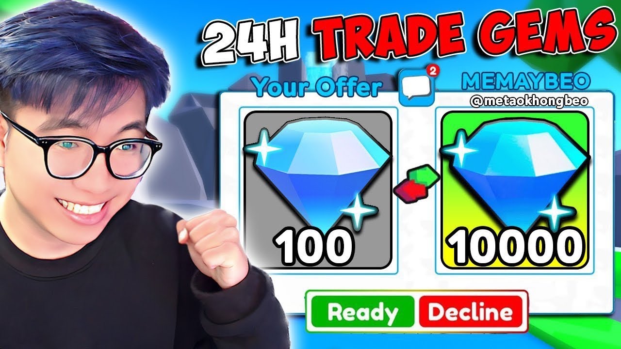 BI HUỲNH HÀNH TRÌNH 24H SĂN SALE MARKETPLACE TỪ 100 GEM LÊN 10.000 GEM TRONG TOILET TOWER DEFENSE