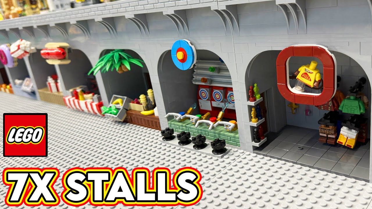7x Custom Stalls for the LEGO Amusement Park!