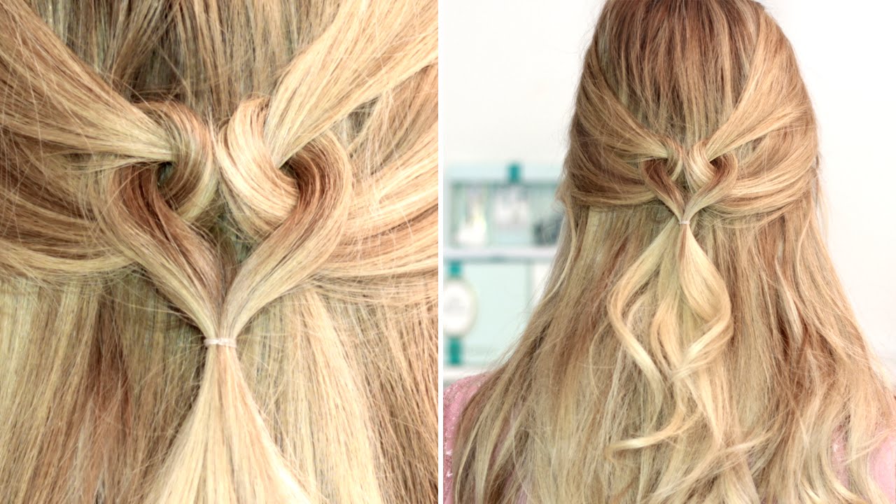 Tuto coiffure Cœur ❤  soirée chic/romantique, rapide et facile, cheveux  mi longs