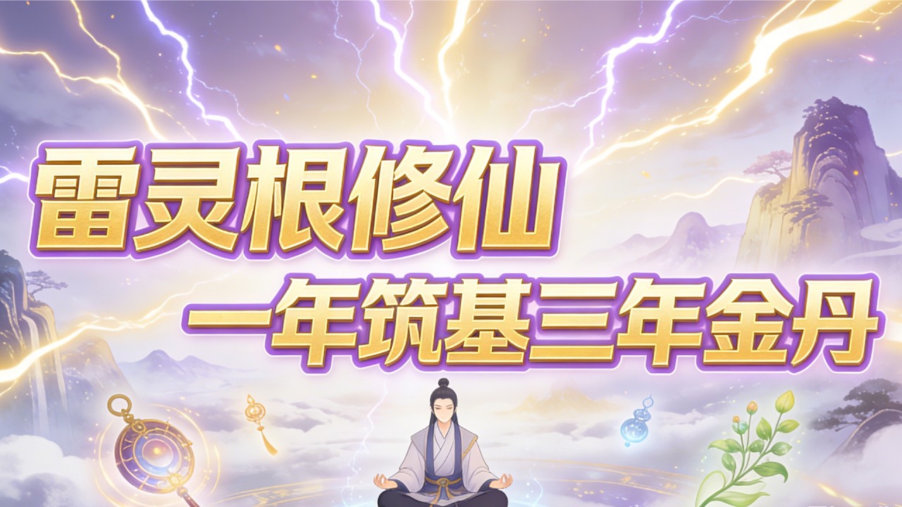 【雷靈根修仙：一年築基三年金丹】林霄被雷珠帶到修仙界，覺醒雷系天靈根被化神老祖收徒。不過…師尊你給我的功法似乎有點不對勁！怎麼修出來的雷霆是黑色的？