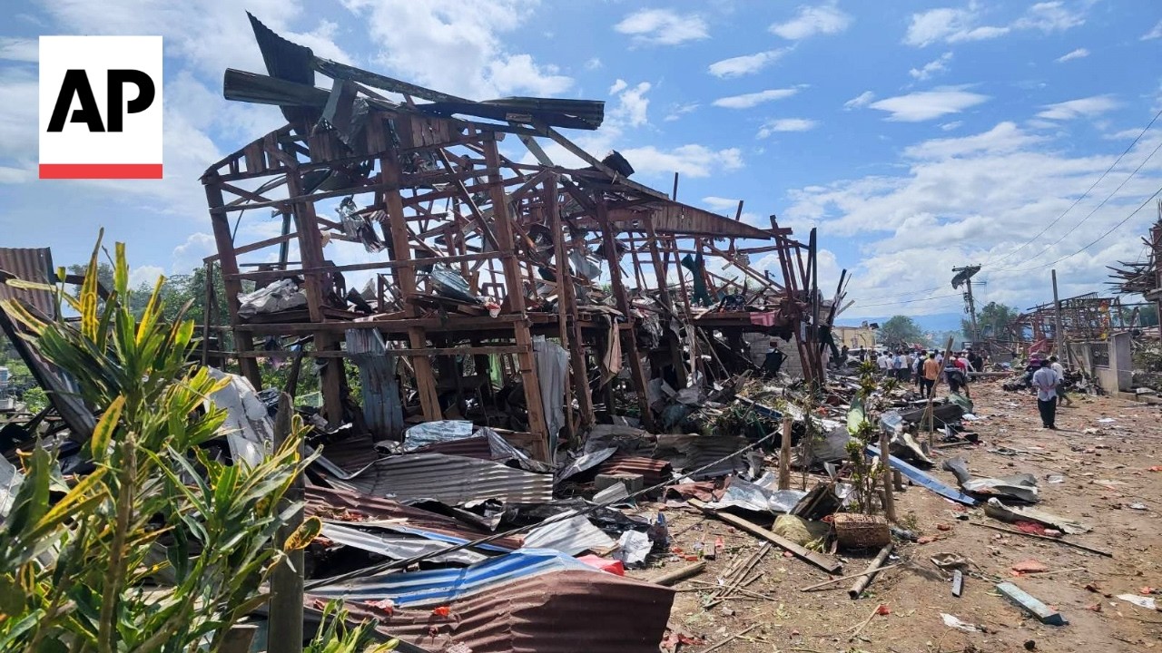 More than 45 killed in blast at a building storing explosives in Myanmar
