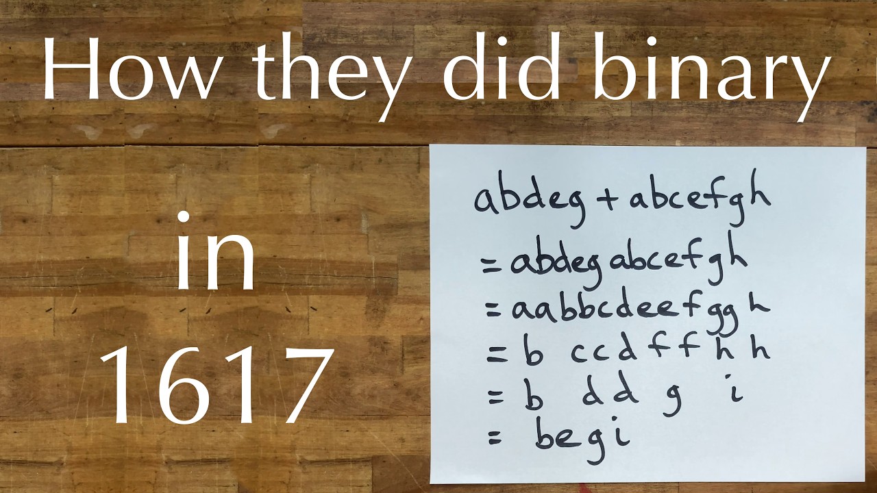 Binary number system from 1617 (Napier's Location Numerals) Review / HowTo