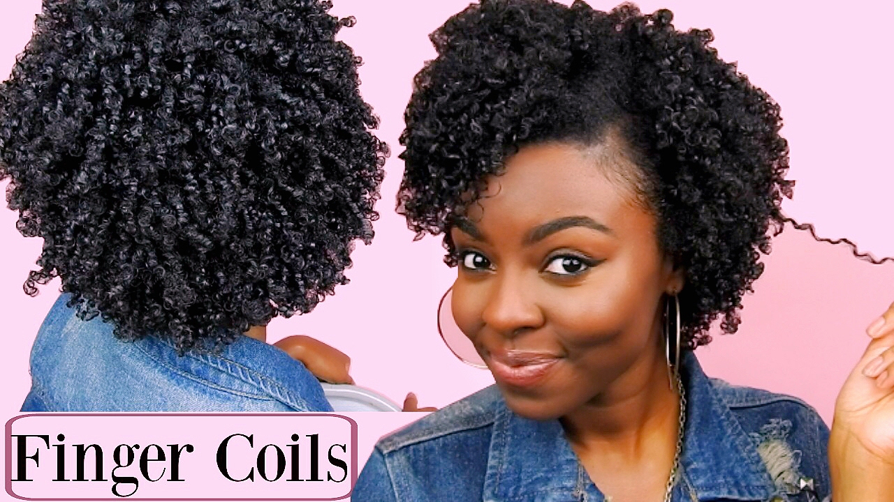 SUPER Defined Finger Coils | Short to Medium Natural Hair