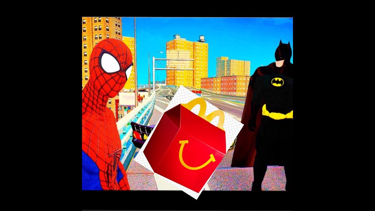 SPIDERMAN McDONALDS DRIVE THRU PRANK W/ BATMAN!!!