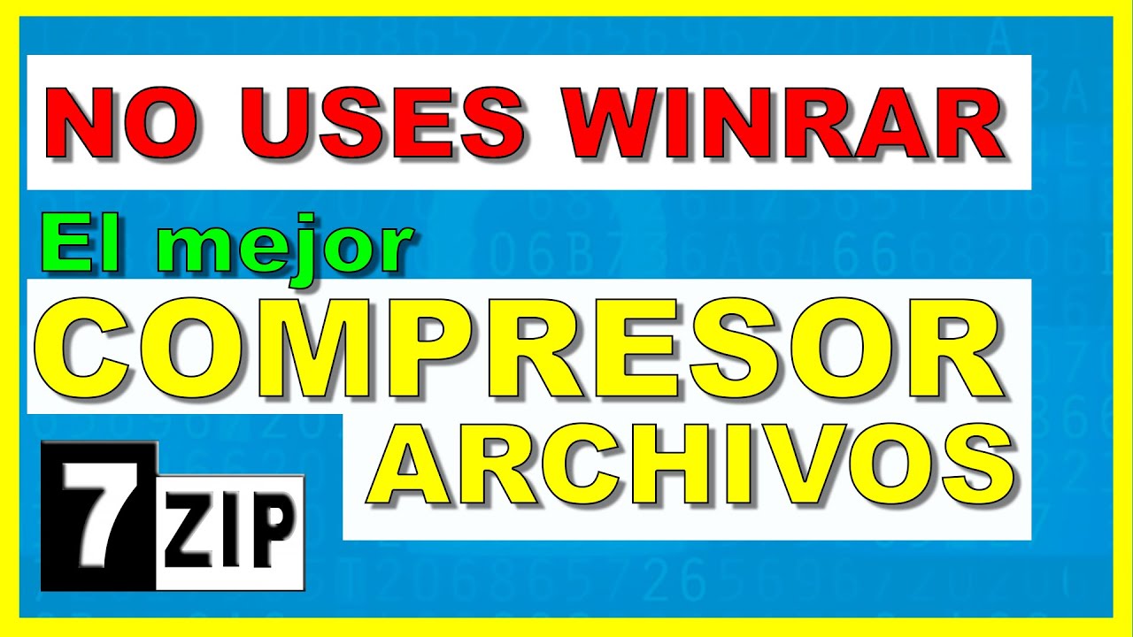 7ZIP vs WINRAR- ¿Cuál comprime más? - Cómo USAR 7ZIP y COMPRIMIR al MÁXIMO [Tutorial]