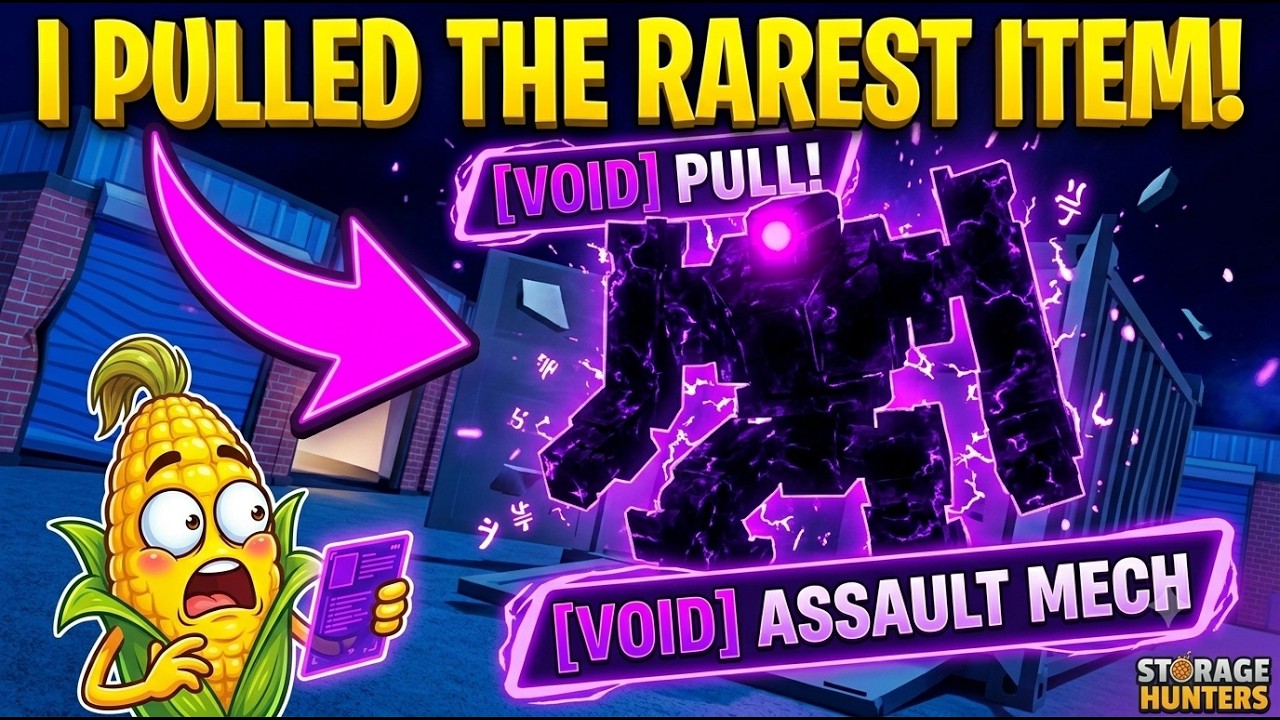 I PULLED THE RAREST ITEM ON ROBLOX STORAGE HUNTERS