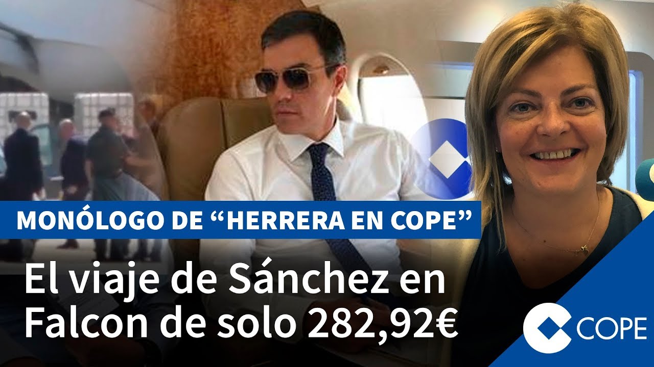 El viaje de Sánchez a Castellón en Falcon de tan solo 282,92 euros