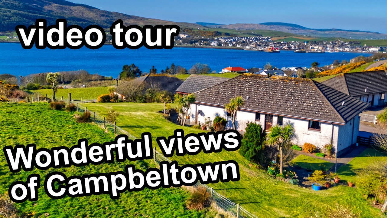 Video Tour of fabulous home with amazing views to Campbeltown, Argyll, Scotland.
