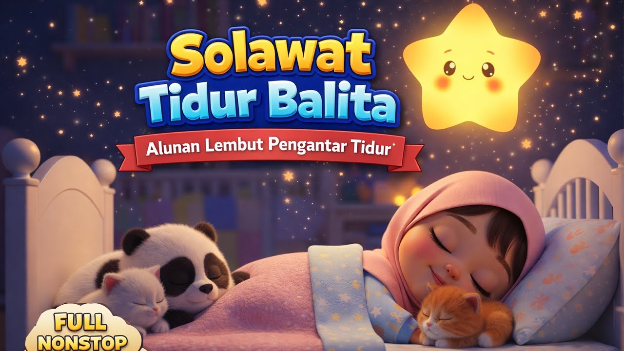 Solawat Tidurkan Anak 3 JAM NONSTOP🌙 Anak Bayi Tidur Seketika 😴 | Solawat Tidur Bayi Mustajab 🥰