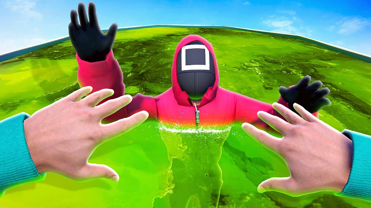 Throwing SQUID GAME Guards Into Acid - Bonelab VR Mods
