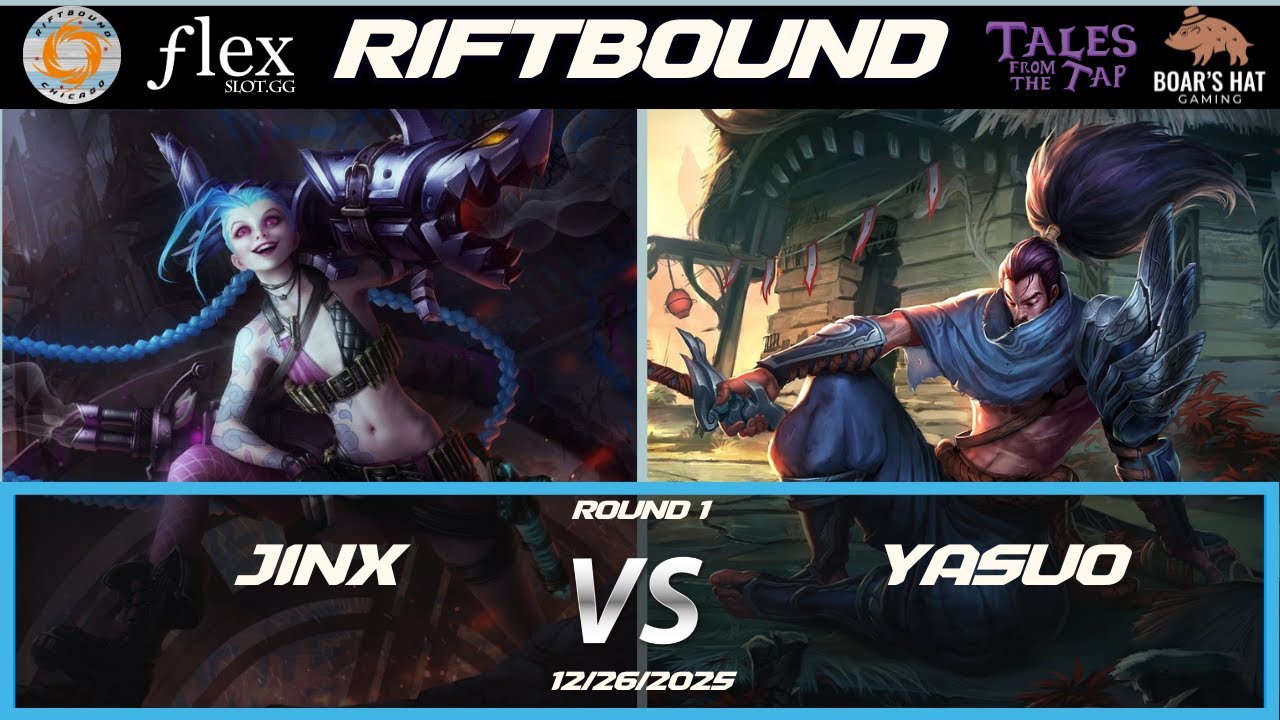 Jinx VS Yasuo  [Riftbound Gameplay Round 1]