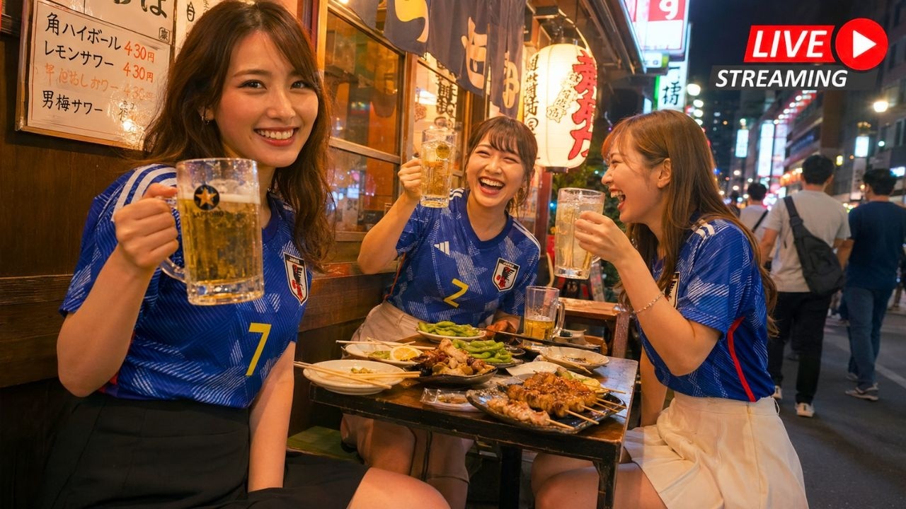 Tokyo Goes Wild After Japan&rsquo;s Big Soccer Win 🔴 LIVE