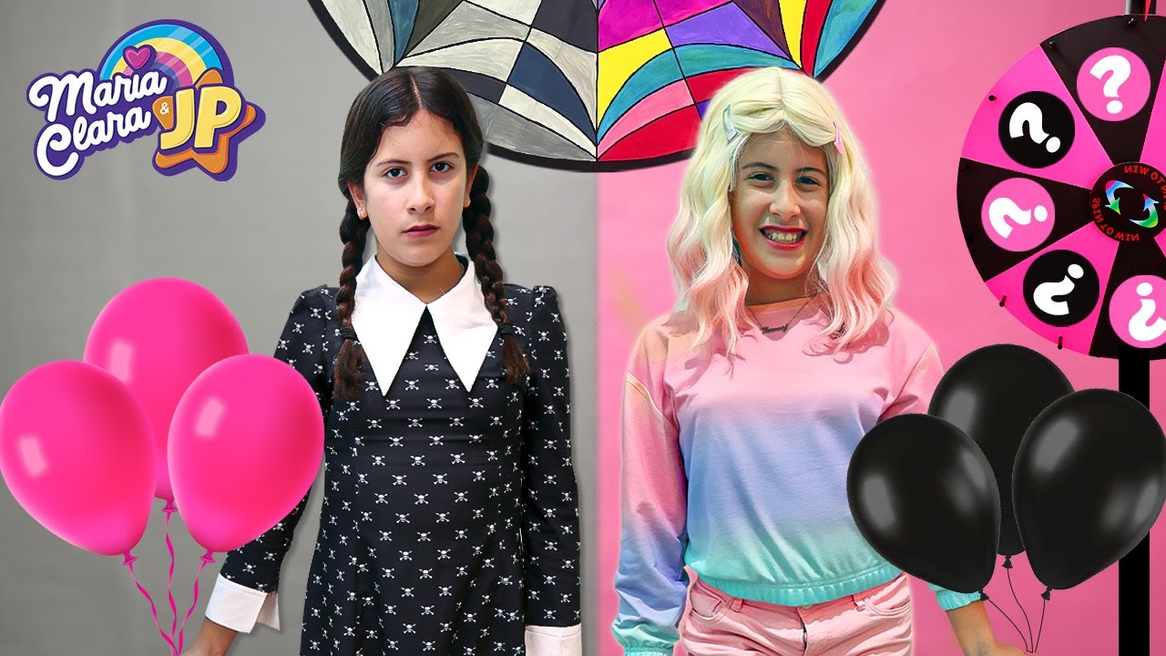 Roleta M&aacute;gica Preto vs Rosa com Maria Clara e JP Play Pink vs. Black Challenge
