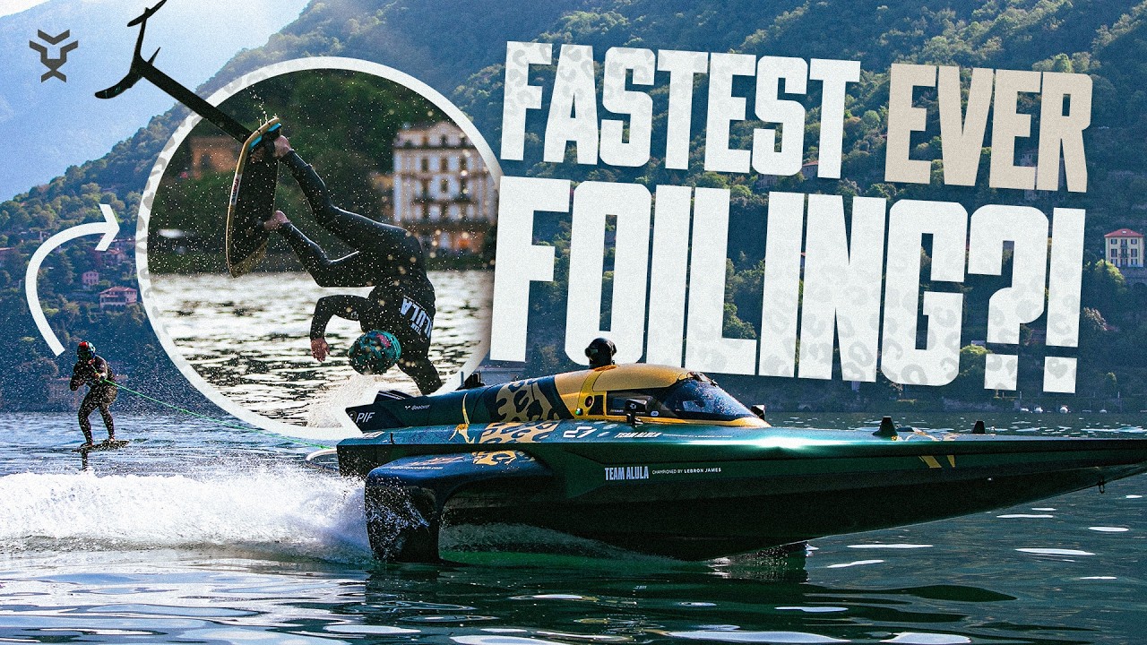 We hit 70 km/h on Lake Como... on a FOIL 😳