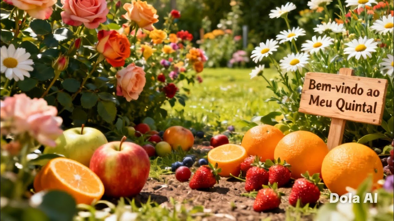 Meu quintal🌷🌼🥀🪴🌵🌲🌳flores e frutas🥭🫐