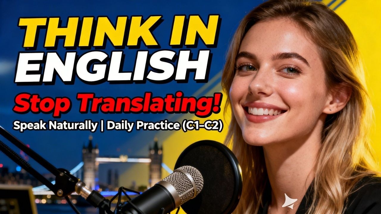 Think in English Fluently – Stop Translating & Speak Naturally | Daily Practice (C1–C2)