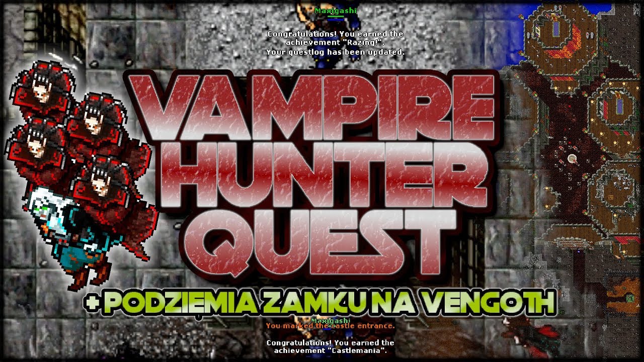 Vampire Hunter Quest oraz zwiedzanie sekretnej krypty na Vengoth | Tibia
