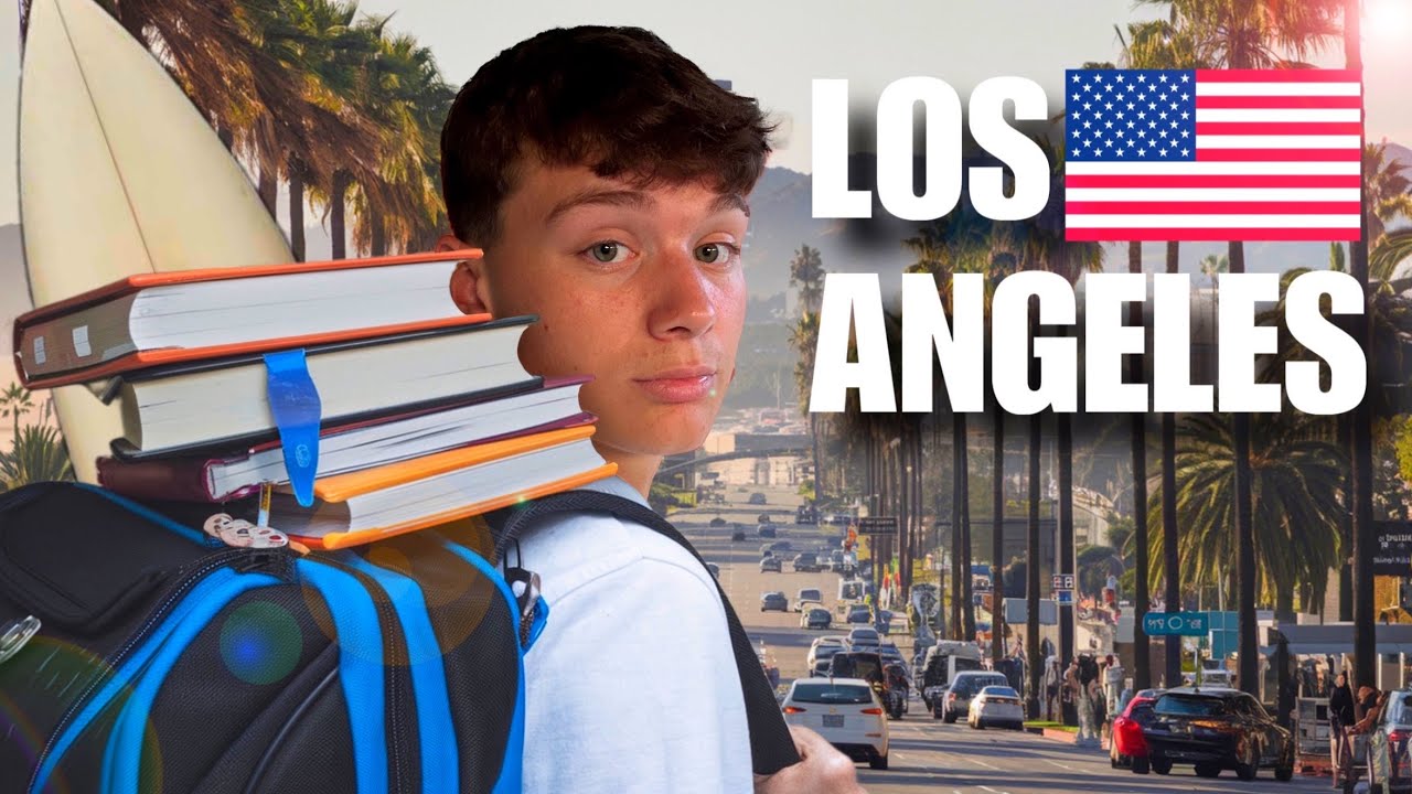 Schule in Los Angeles VERSCHLAFEN, Alltag und Surfen am Venice Beach🌴🏄‍♂️ | Tag 4