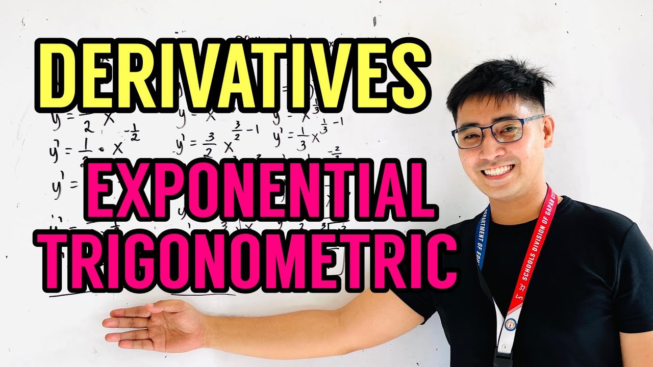 DERIVATIVES of EXPONENTIAL and TRIGONOMETRIC FUNCTIONS | BASIC CALCULUS | SENIOR HIGH|JUDD HERNANDEZ