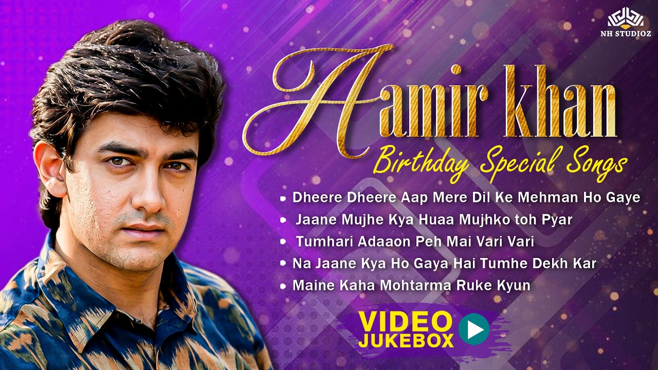 Aamir Khan 90s Top Songs l Birthday Special Video Jukebox Songs l Bollywood Sadabahar Hindi Gane