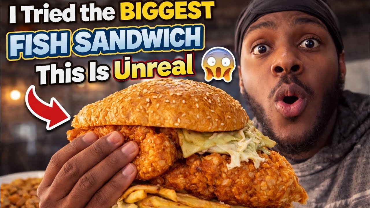 I Tried the BIGGEST Fish Sandwich in Columbus… This Is Unreal 😳