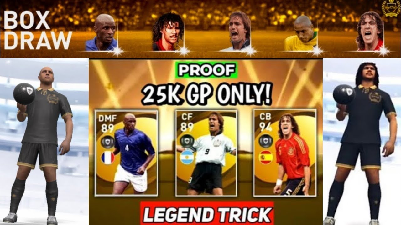 LEGENDS Black Ball Trick in LEGENDS Worldwide Clubs Box Draw | Pes 2021 Mobile