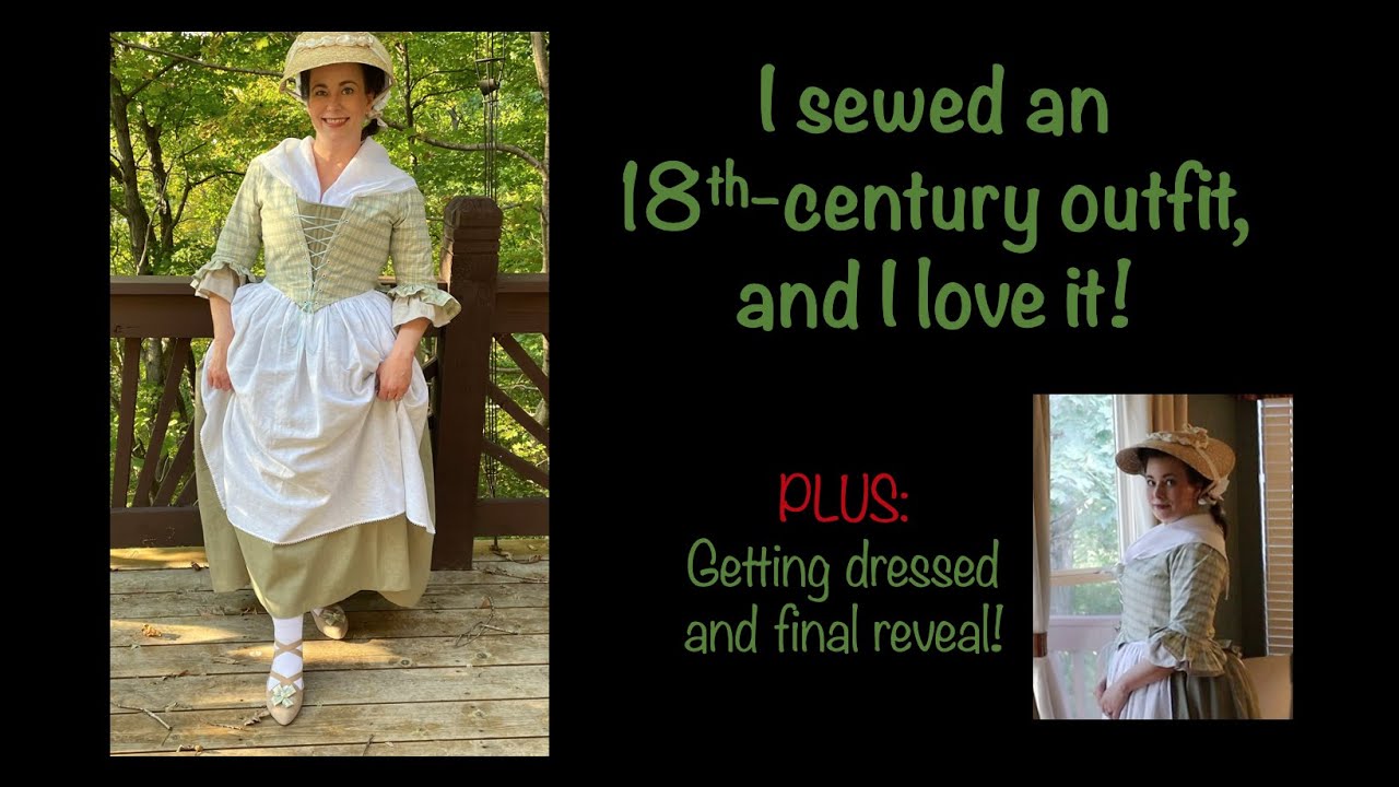 Sewing My First 18th-Century Costume | Skirt, bodice, hat & shoes PLUS final reveal!
