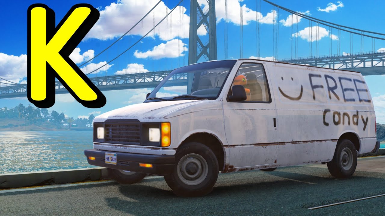 Выучите АЛФАВИТ с BeamNG