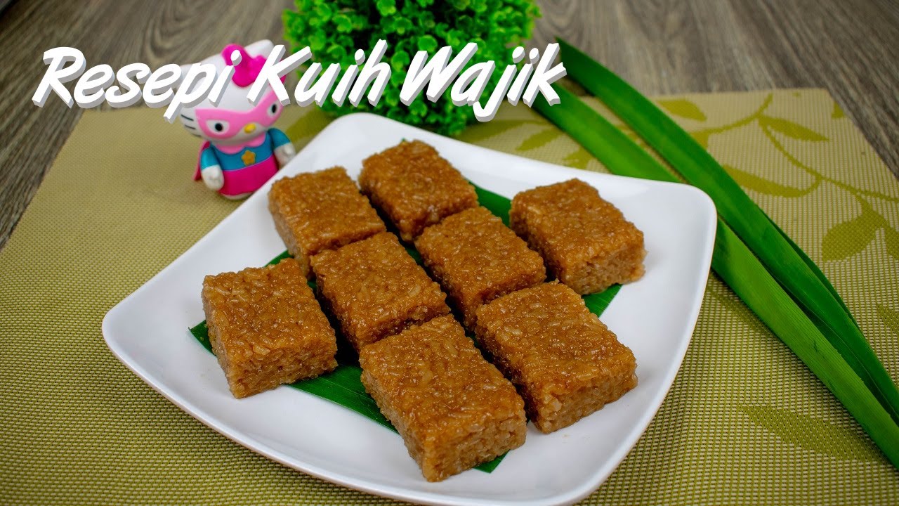 Cara Buat Kuih Wajik Dengan Sukatan Cawan Mudah | Pulut Wajid Kurang Manis