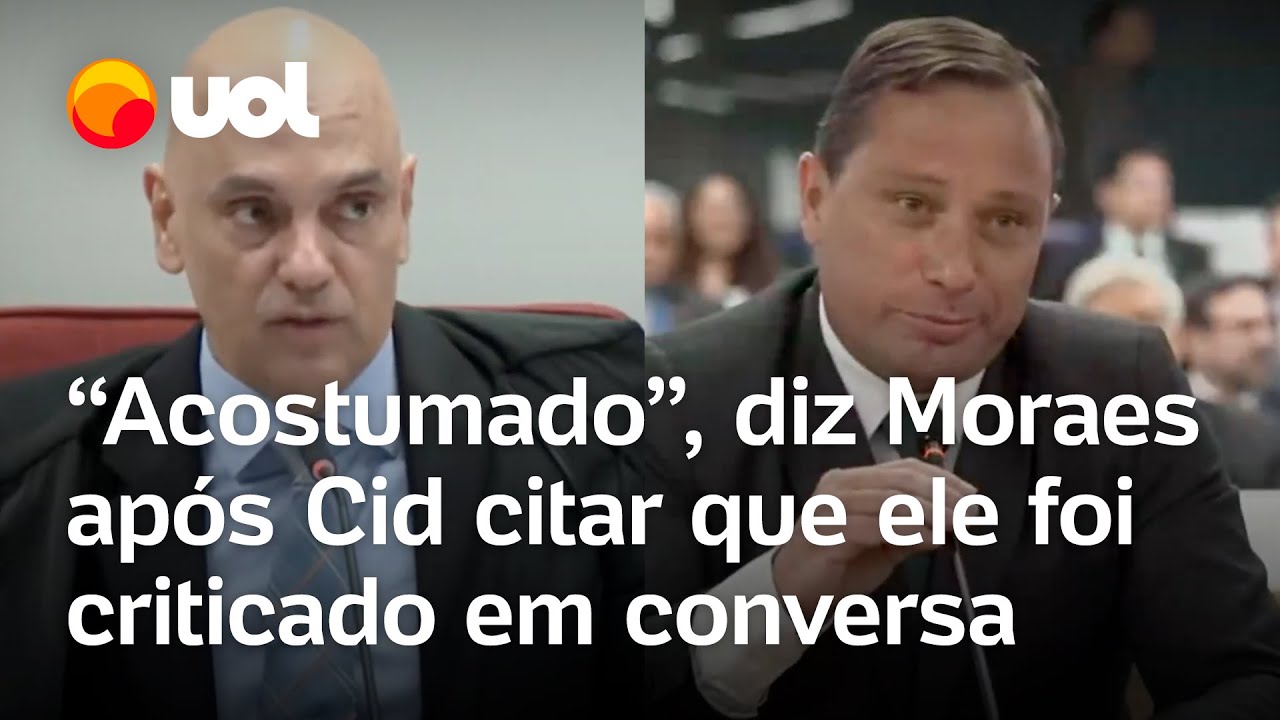 Moraes questiona fala de Cid sobre reunião: 'Não era conversa de bar com guaraná e salgadinho'