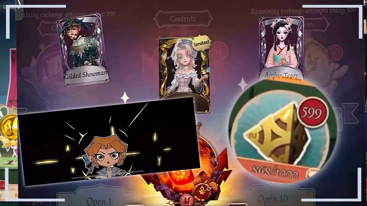 Season 37 200+ essence opening and 600+ dice rolls! [IdentityV]