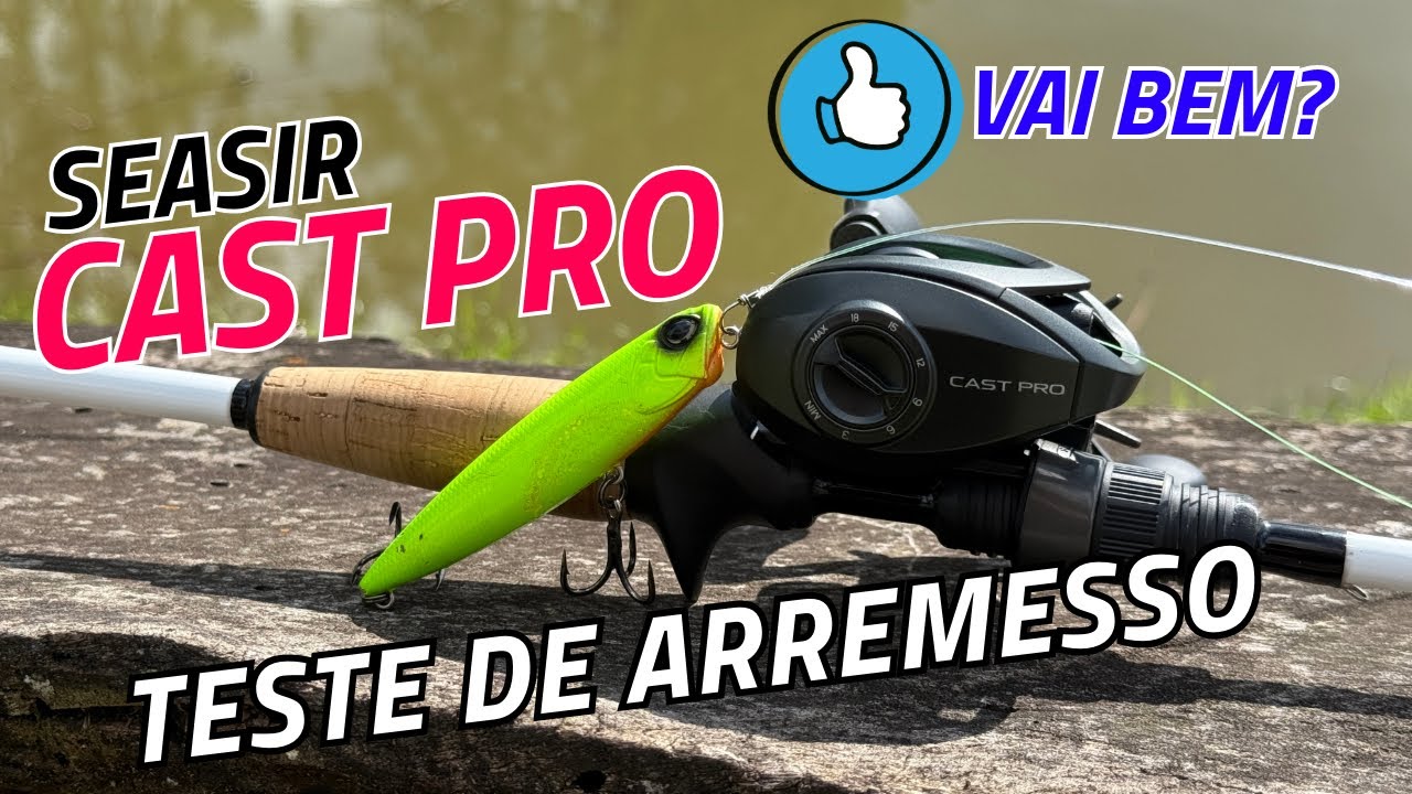 Teste de arrremesso com a carretilha Seasir Cast Pro - É boa? #aliexpress
