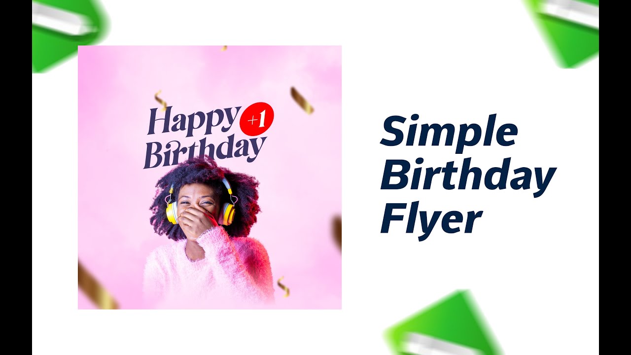 Simple Birthday Flyer Design In CorelDraw