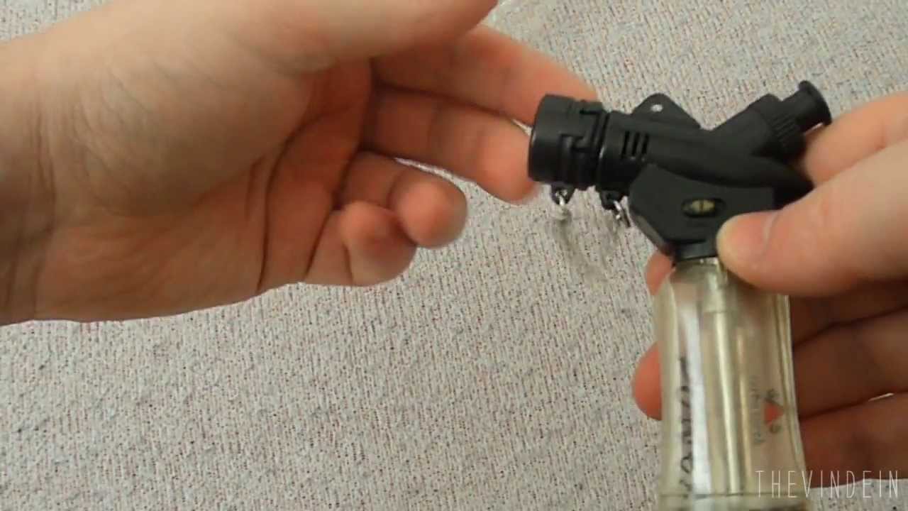 Refillable Jet 1300-C Butane Lighter with Clear Tank