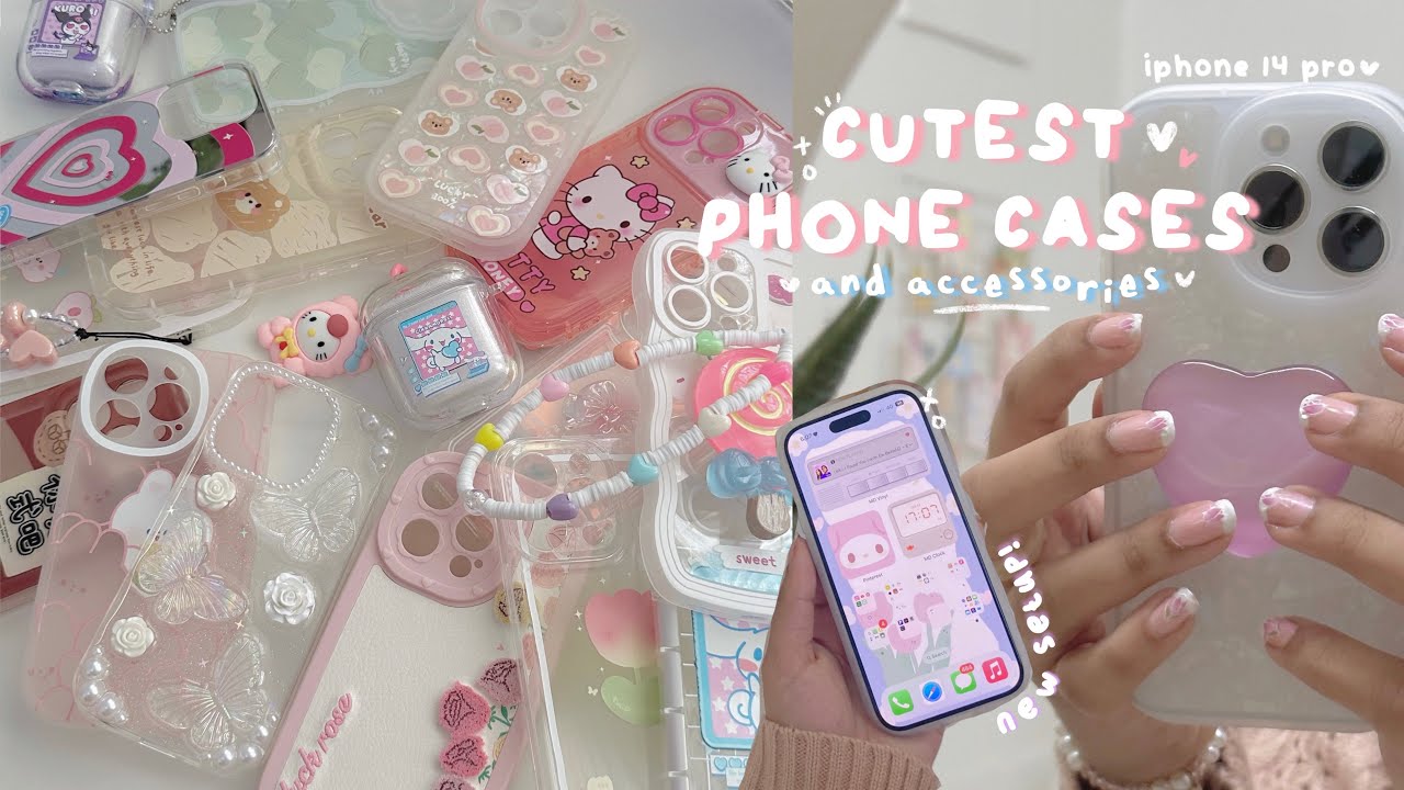 🍧 unboxing new accessories for my iphone 14 pro + aesthetic setup w/ ibentoy