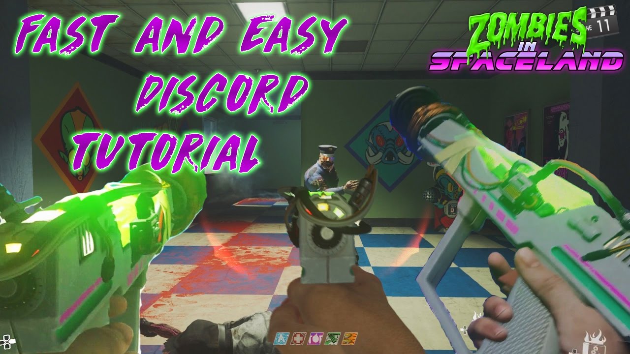 Zombies in Spaceland Fast & Easy Dischord Tutorial (Wonder Weapon Easter Egg IW Zombies)