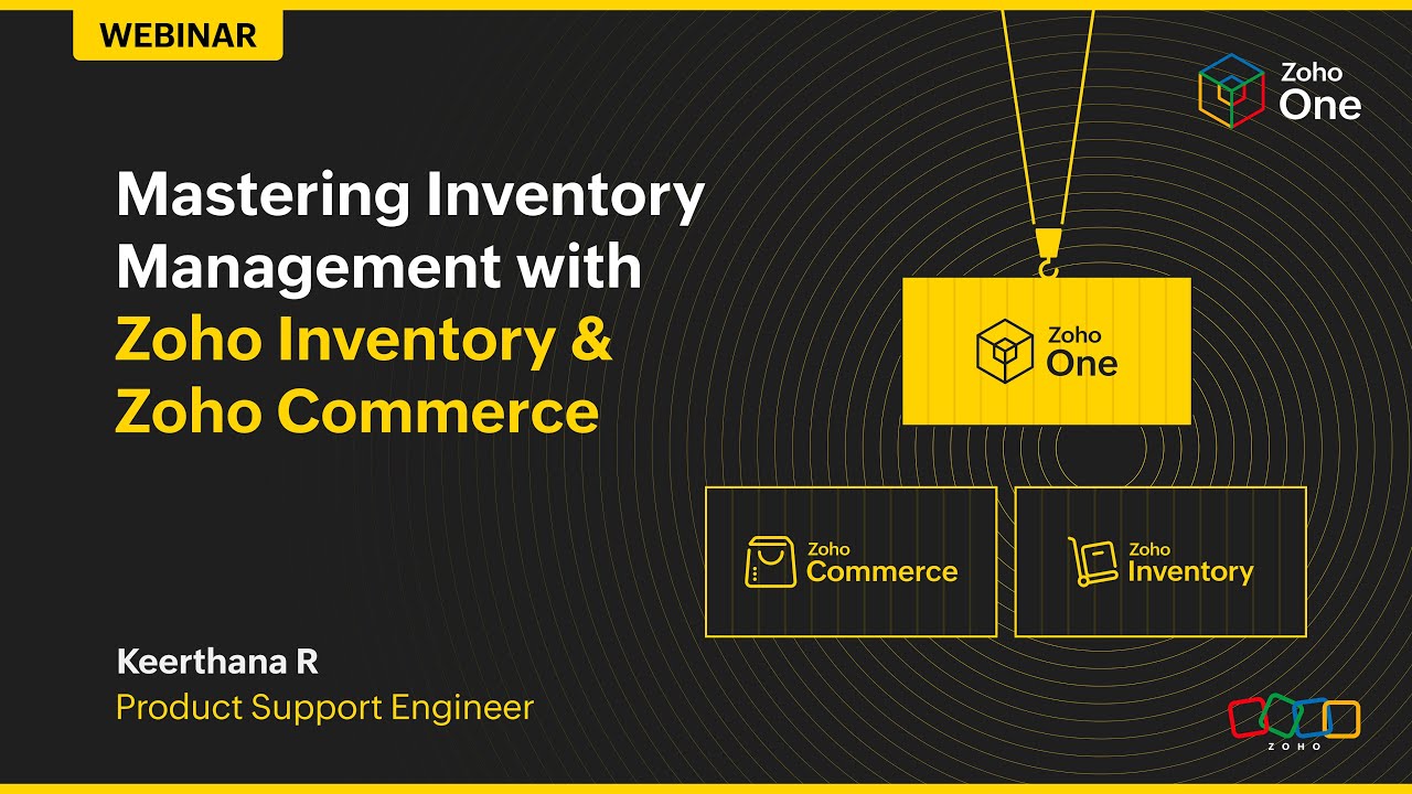 Освоение управления запасами с помощью Zoho Inventory и Zoho Commerce.