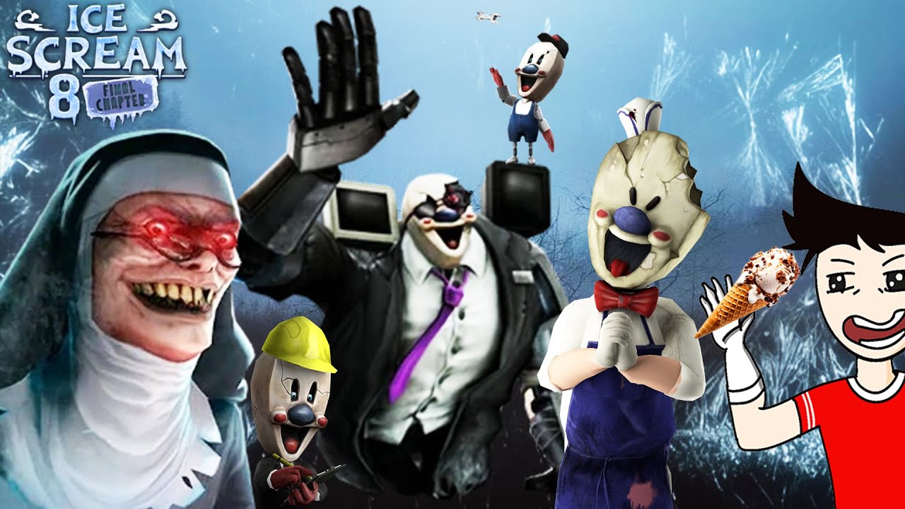 WTF! SO MANY MONSTERS IN ICE SCREAM 8