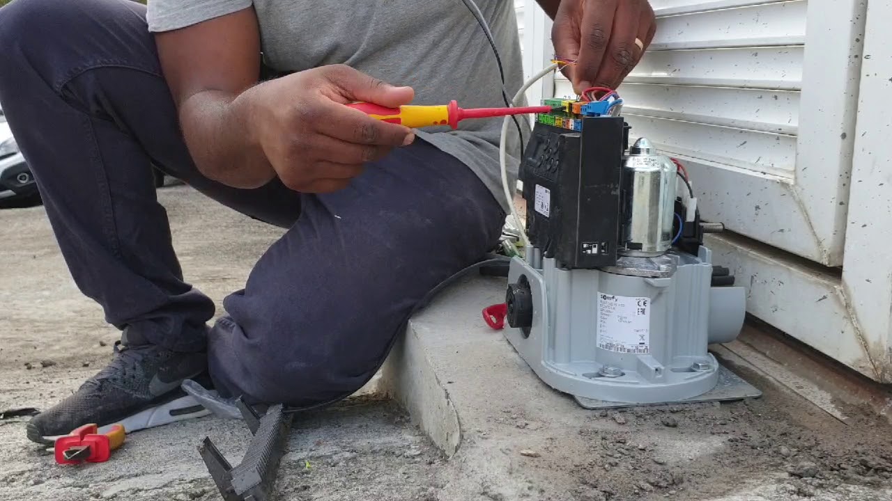 Installation portail coulissant Elixo 500 3S