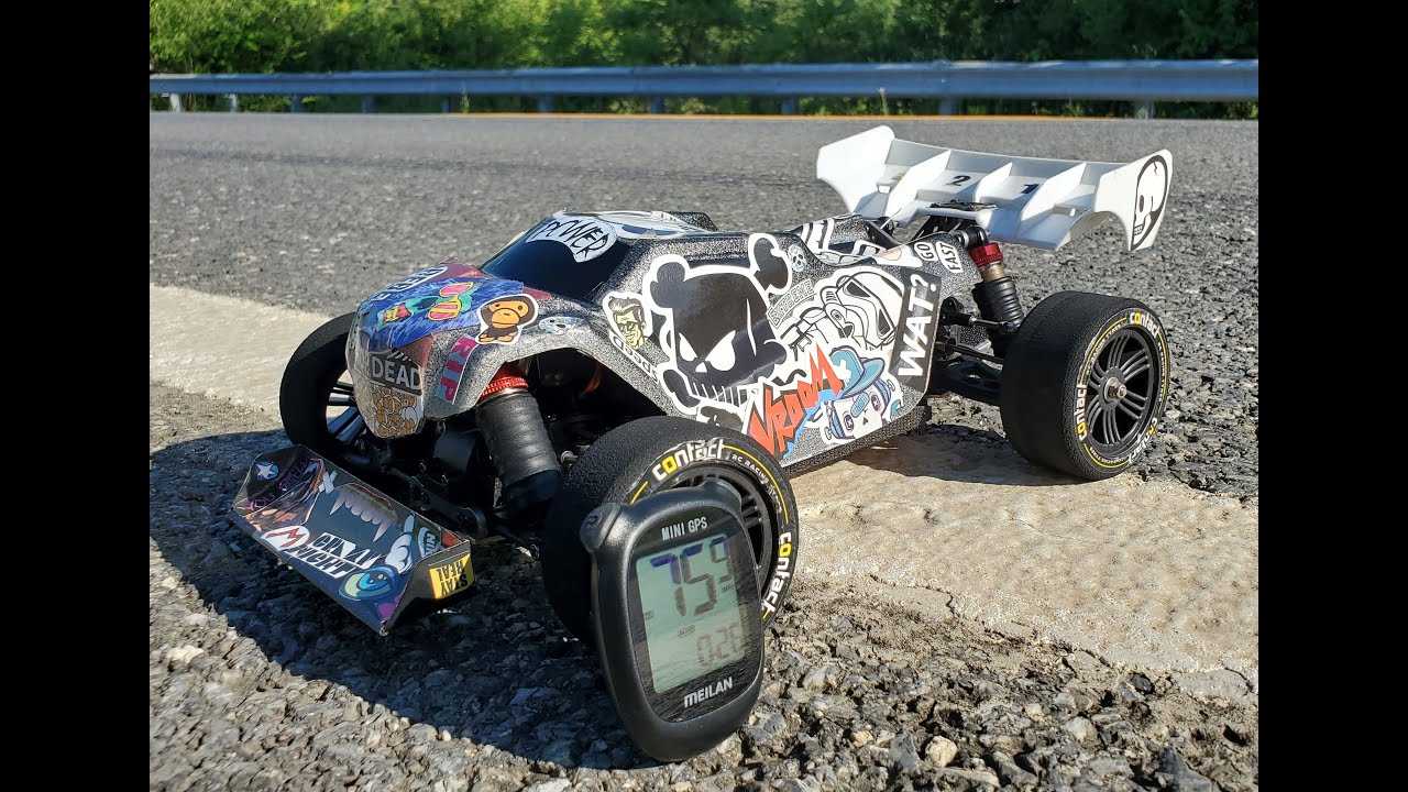 Wltoys XK 144001 speed run with new upgrades. 75mph/122kph on 3S