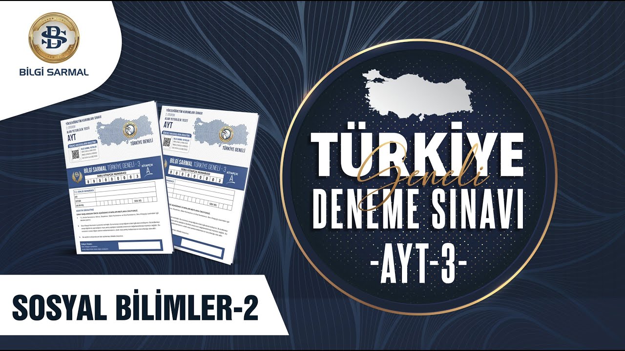 Bilgi Sarmal | Türkiye Geneli 3. Deneme Sınavı AYT  Sosyal Bilimler-2 Soru Çözümleri 2024-2025