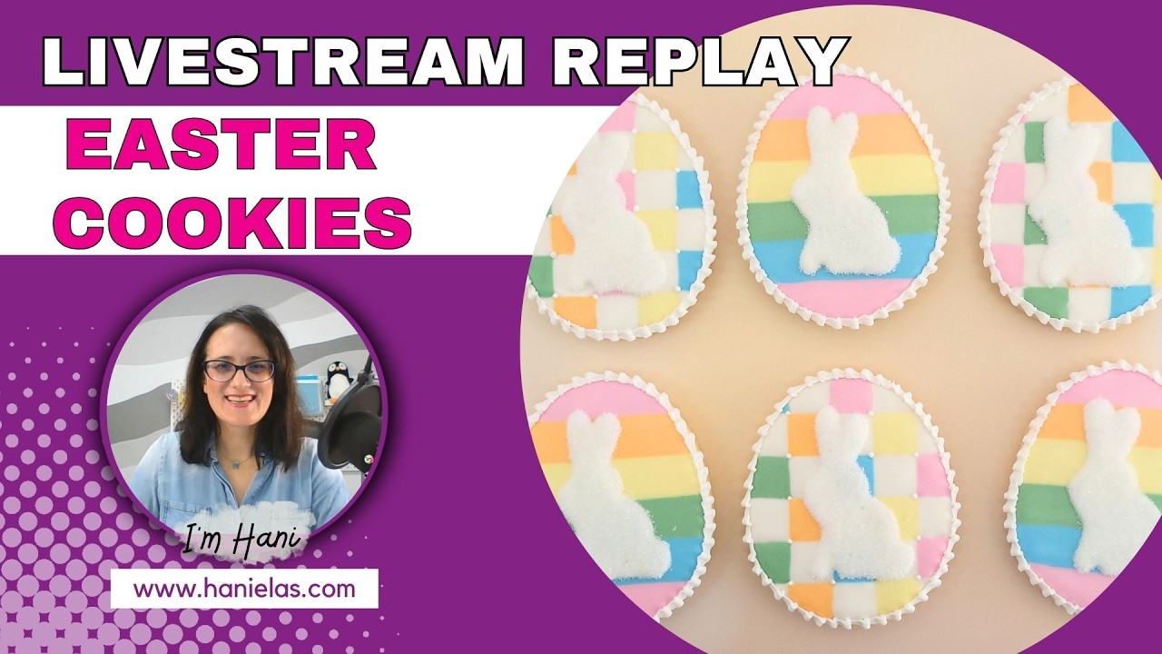 Pastel Easter Bunny Cookies - Live Cookie Decorating