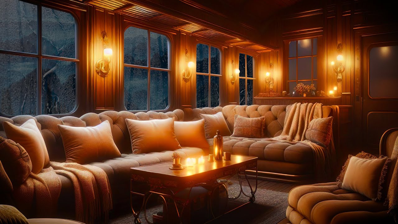 Cozy Orient Express ASMR - A 1930 Journey from Istanbul to Paris in a Rainy Cabin